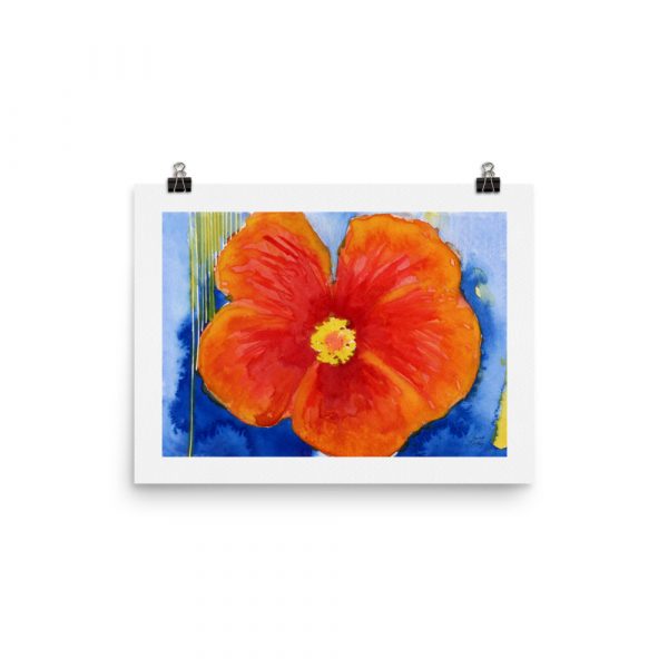 Print - Orange Hibiscus