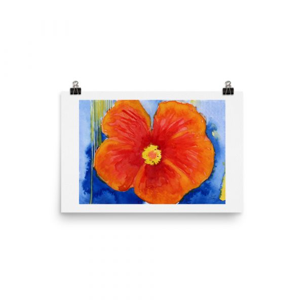 Print - Orange Hibiscus