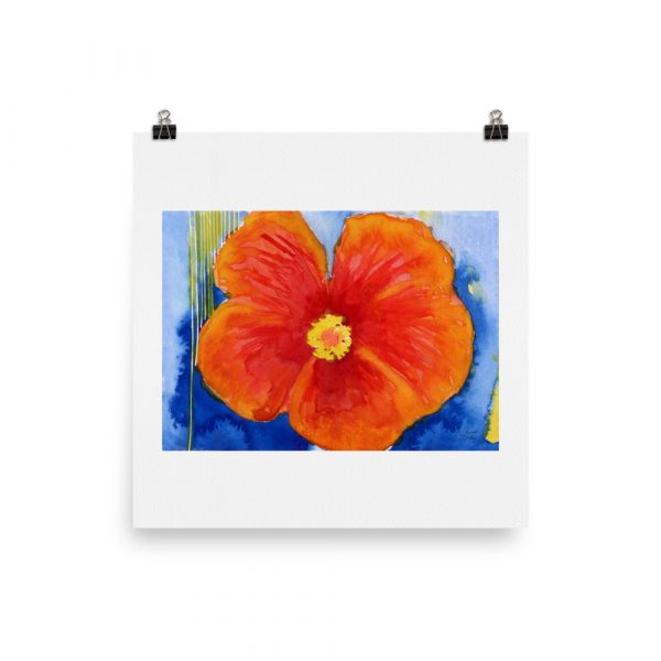 Print - Orange Hibiscus