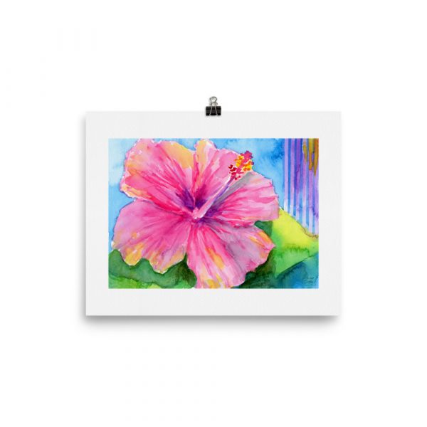 Print - Pink Hibiscus