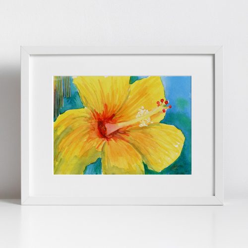Print - Yellow Hibiscus